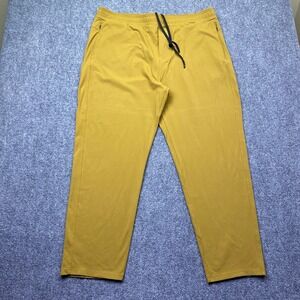 Public Rec All Day Every Day Pants Mens‎ Sz 42 Mustard Gold Tapered Joggers